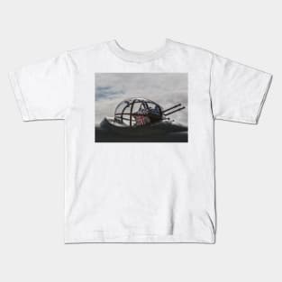 RAF Lancaster Turret Gun Kids T-Shirt